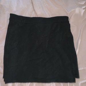 Black mini skirt